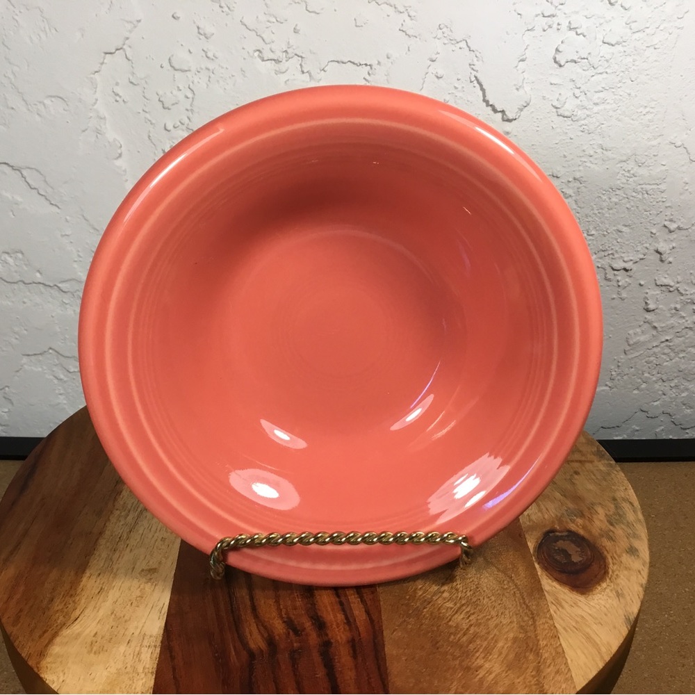 COPY - Fiesta ware Flamingo stacking cereal bowls LISTING IS FOR THE SET OF 4
